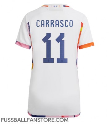 Belgien Yannick Carrasco #11 Replik Auswärtstrikot Damen WM 2022 Kurzarm
